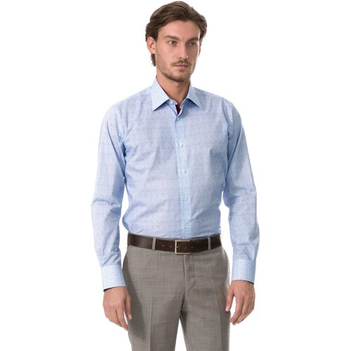Рубашка Dave Raball, размер 39 182-188, голубой