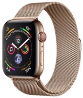 Часы Apple Watch Series 4 GPS + Cellular 40mm Stainless Steel Case with Milanese Loop золотистый