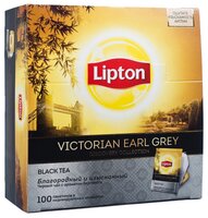 Чай черный Lipton Victorian Earl Grey в пакетиках, 100 шт.
