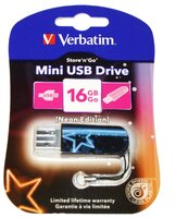 Флешка Verbatim Store 'n' Go Mini USB Drive 16GB желтый/кассета