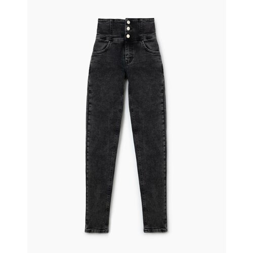 Джинсы  Gloria Jeans, стрейч, размер 164, серый