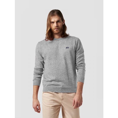 фото Свитер мужской, la martina, модель: sms002, цвет: серый, размер: 44