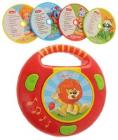 Интерактивная развивающая игрушка Азбукварик CD-плеер с огоньками 