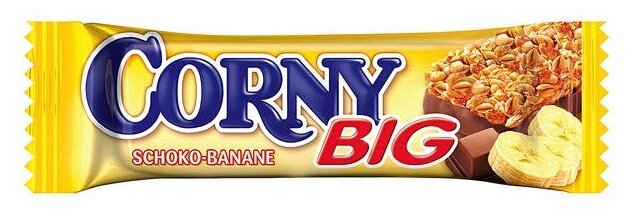 Злаковый батончик Corny Big Choco-Banana с бананом и шоколадом, 50 г