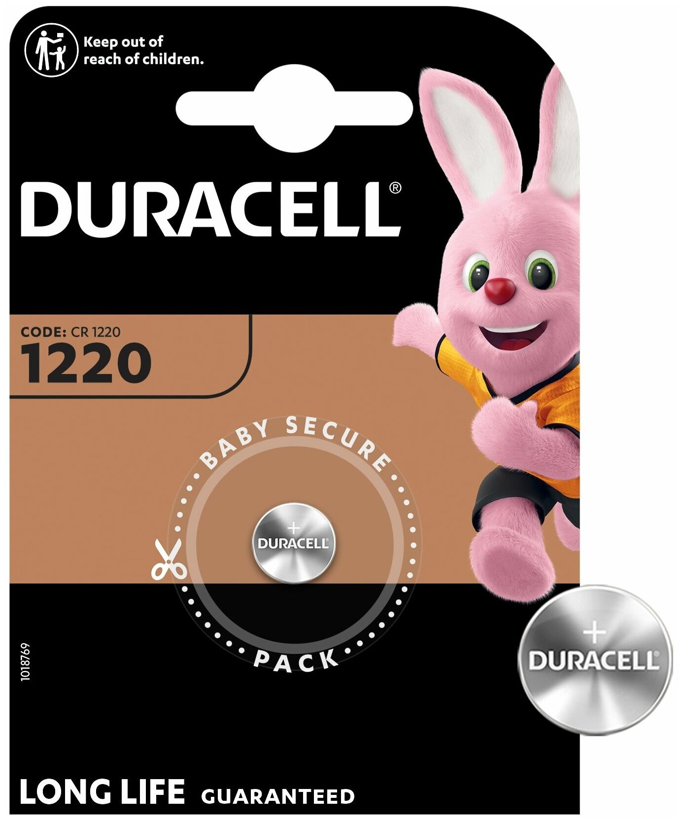 Батарейки Duracell 1220 литиевая 3v 1шт.