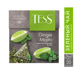 Чай зеленый Tess Ginger mojito в пирамидках - изображение
