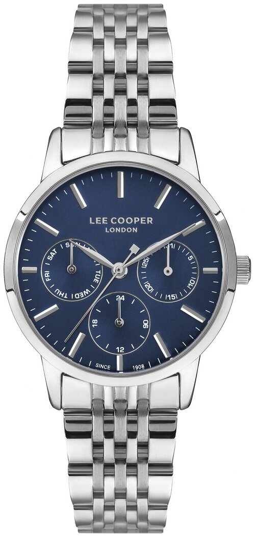 Наручные часы Lee Cooper Casual, серебряный