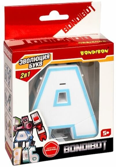 Трансформер 2 в 1 BONDIBOT буква "А" Bondibon - фото №1