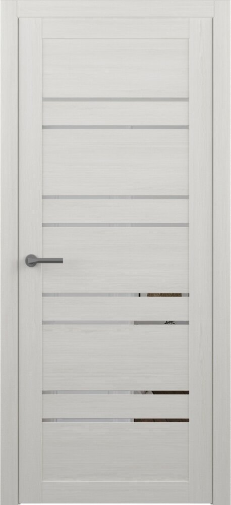 Межкомнатная дверь (комплект) Albero Дублин покрытие Эко-шпон / ПО Белый кипарис Зеркало 80х200