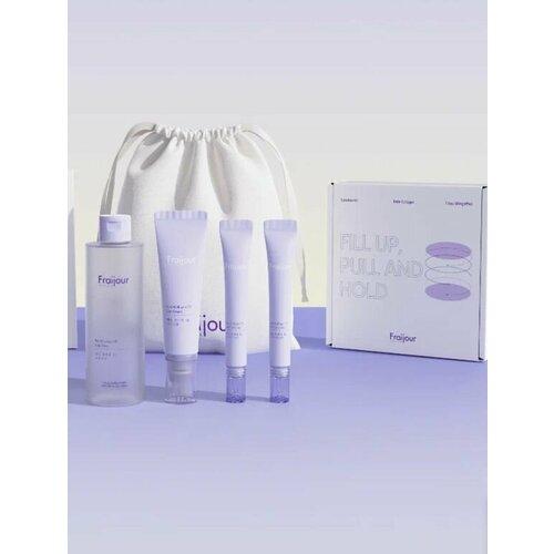 Fraijour Набор коллаген/ретинол Retin Collagen 3D Core Gift Set, 250 мл/50 мл/15 мл*2 шт лифтинг крем для области вокруг глаз dabo collagen 30 мл