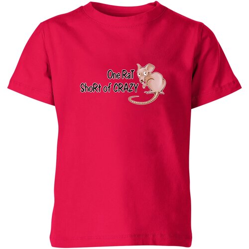 Футболка Us Basic, размер 4, розовый мужская футболка милая мультяшная лысая крыса сфинкс крысы мыши m белый