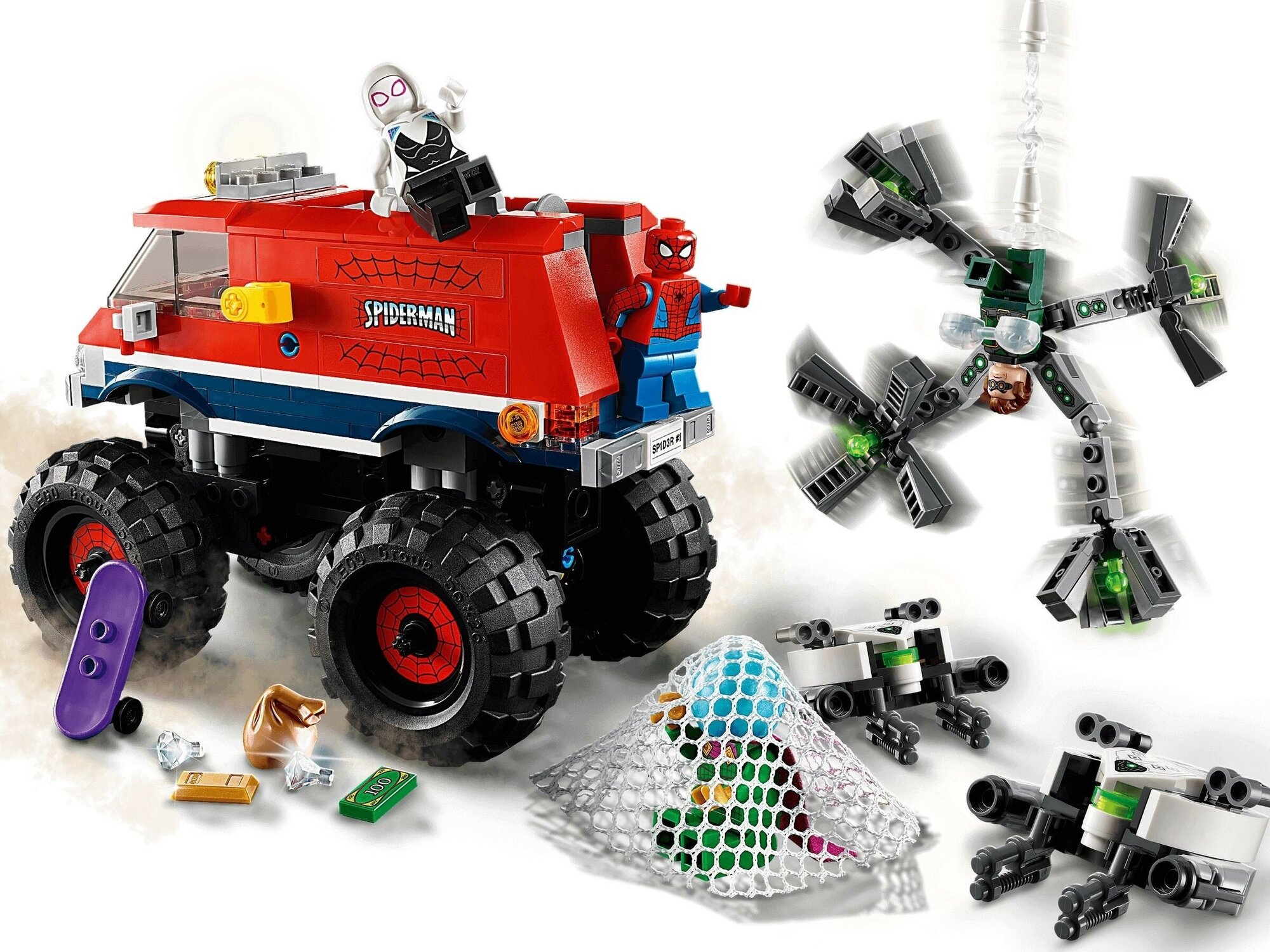 Конструктор LEGO Super Heroes Монстр-трак Человека-Паука против Мистерио - фото №16
