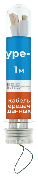 Кабель INTERSTEP USB - Type-C 1m White (75950)