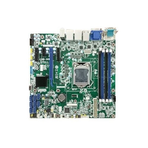 Материнская плата Advantech ASMB-586G2-00A1 new b250 btc mining machine motherboard 12 pci e16x graph card sodimm lga 1151 ddr4 sata3 0 support vga dvi for miner dropship