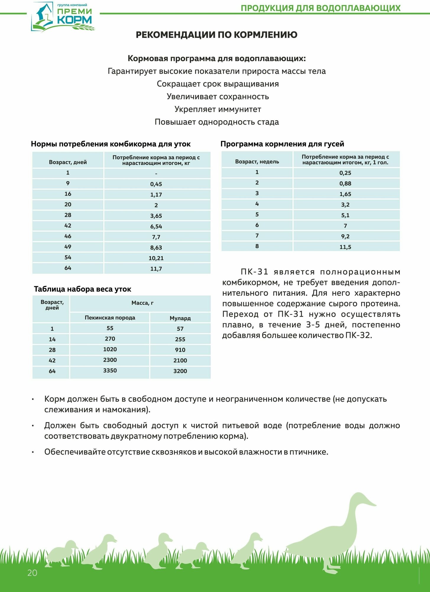 Комбикорм для гусей финиш ПК-32-1 (с 21 дня и старше) Премикорм 2,5 кг - фотография № 4