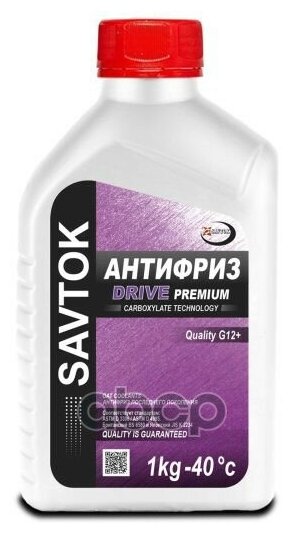 Антифриз SAVTOK PREMIUM DRIVE G12+ 1 л SAVTOK SAV0024