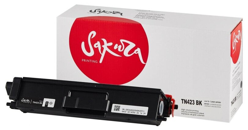 картридж Sakura TN423BK - фото №6
