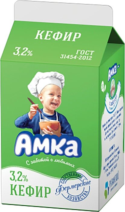 Кефир Амка 3.2% 450мл