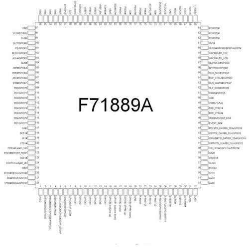 Микросхема F71889AD, 1 шт.