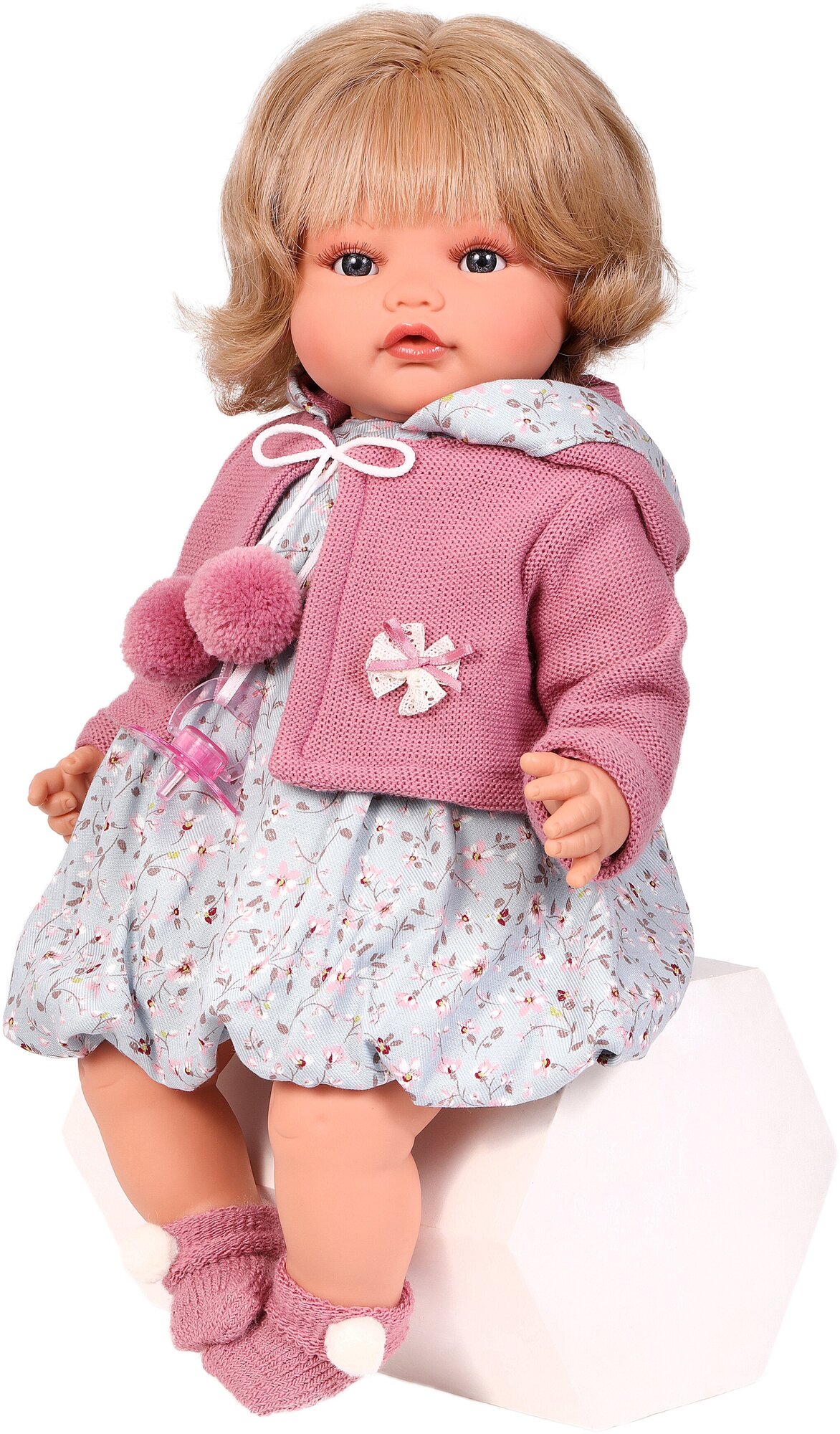 Antonio Juan 1671Bl Озвученная Кукла Изабелла в светло-розовом, 42 см - фото №3