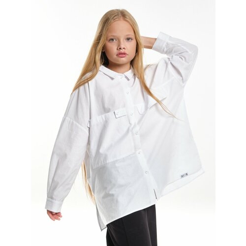 Школьная блуза Mini Maxi, размер 158, белый