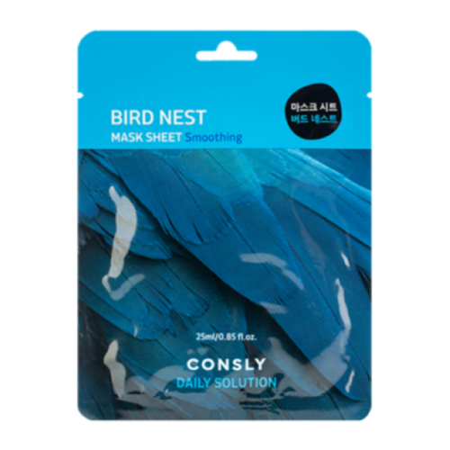 Consly Маска тканевая с экстрактом ласточкиного гнезда - daily solution bird nest mask sheet, 25мл, 4 штуки тканевая маска для лица с экстрактом ласточкиного гнезда daily solution bird nest mask sheet 25мл маска 1шт