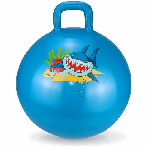 Надувной попрыгун мяч Altacto Добрая акула (макс. нагрузка 60 кг, голубой) прыгун altacto единорожка 61х22х50 см белый