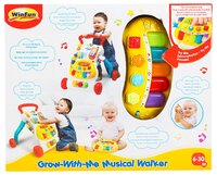 Каталка-ходунки Winfun Grow-With-Me Musical Walker (O804) белый/красный/голубой