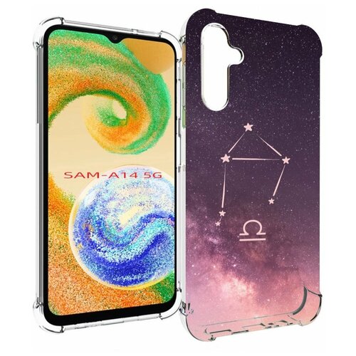 Чехол MyPads знак зодиака весы 4 для Samsung Galaxy A14 4G/ 5G задняя-панель-накладка-бампер