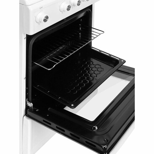 Плита Газовая Hyundai RGG213 белый металлическая крышка реш сталь 4321200₽