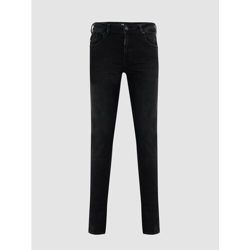 Джинсы зауженные LTB, размер 28/32, черный джинсы зауженные mustang размер 28 32 черный
