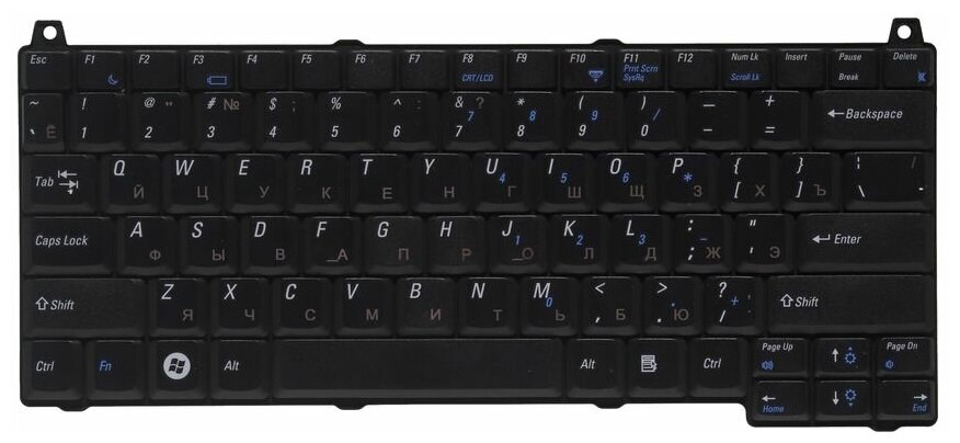 Клавиатура для ноутбуков Dell Vostro 1310 1510 2510 RU Black