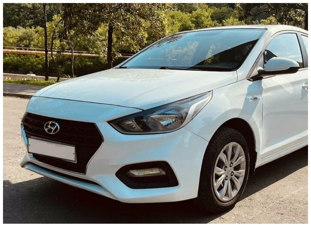 Бампер передний в цвет кузова Hyundai Solaris 2 Хендай Солярис (2017 ...