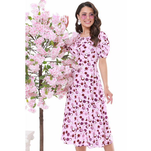 Платье DStrend, вискоза, вечернее, размер 44, розовый