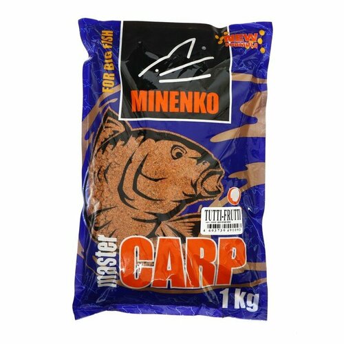 фото Прикормка minenko master carp, тутти-фрутти, меланжевый, 1 кг