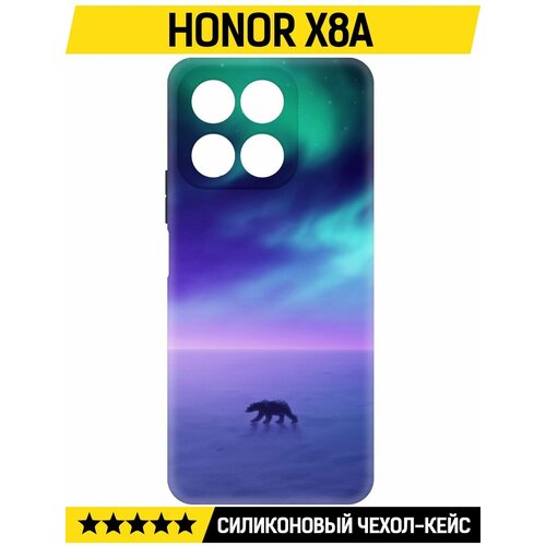 Чехол-накладка Krutoff Soft Case Северное Сияние для Honor X8a черный чехол накладка krutoff soft case северное сияние для oppo a17 черный