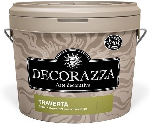 DECORAZZA TRAVERTA декоративное покрытие с эффектом травертина, TR 001 (7кг)