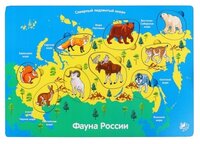 Рамка-вкладыш Мастер игрушек Фауна России (IG0192) , элементов: 9 шт.