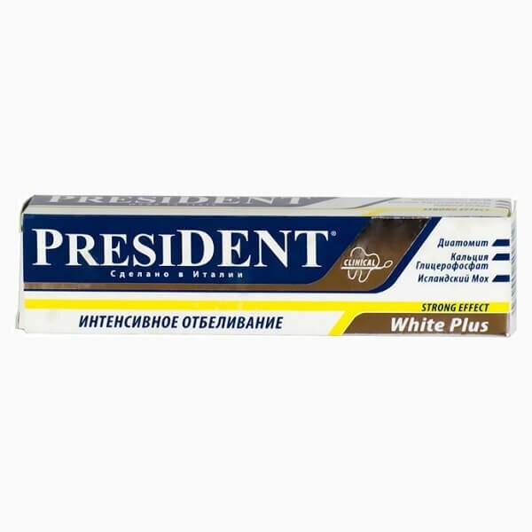 Паста President (Президент) зубная Profi Plus White Plus 30 мл Betafarma - фото №8