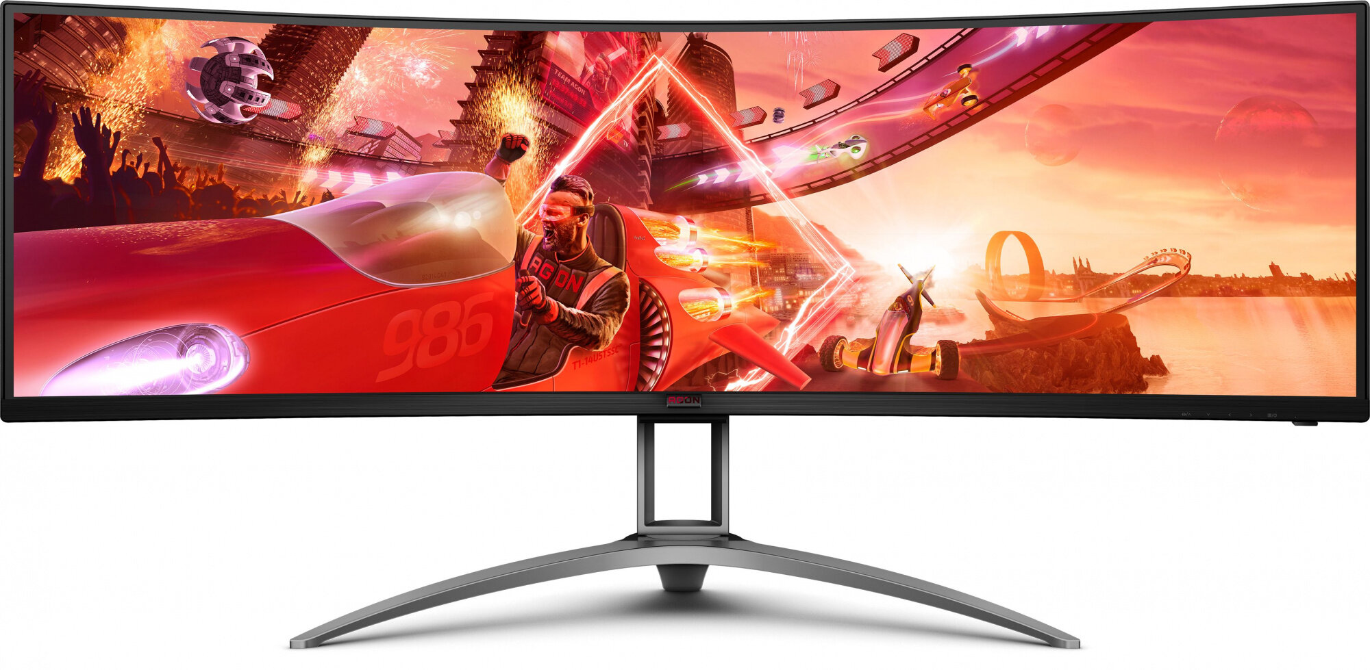 LCD AOC 49' AG493UCX2 {VA 5140x1440 165Hz 1ms 178/178 550cd 3000:1 8bit DisplayHDR400 3xHDMI2.0 DisplayPort1.4 3xUSB3.2