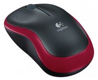 Мышь Logitech Wireless Mouse M185 Black-Red USB