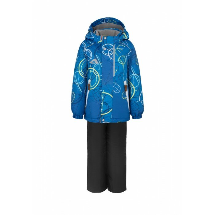 Active Костюм утепленный для мальчика (куртка, брюки) Арне Синий/Черный