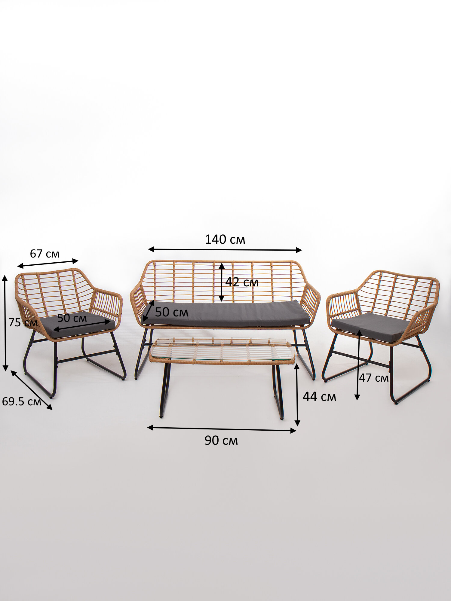 Набор мебели из ротанга - фотография № 20
