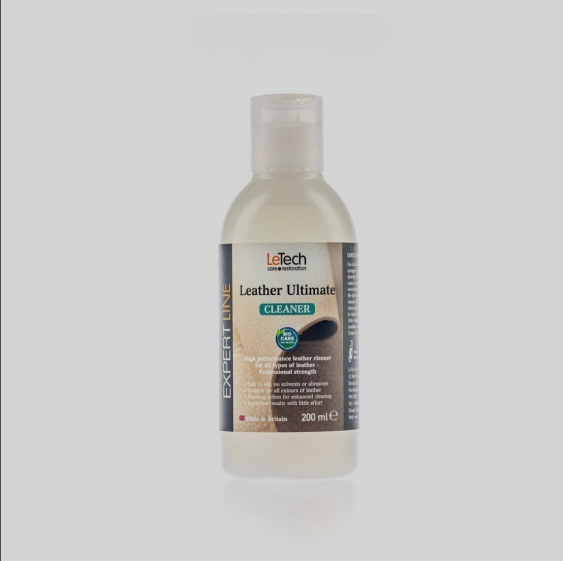 Средство для чистки кожи LeTech Leather Ultimate Cleaner, 200мл