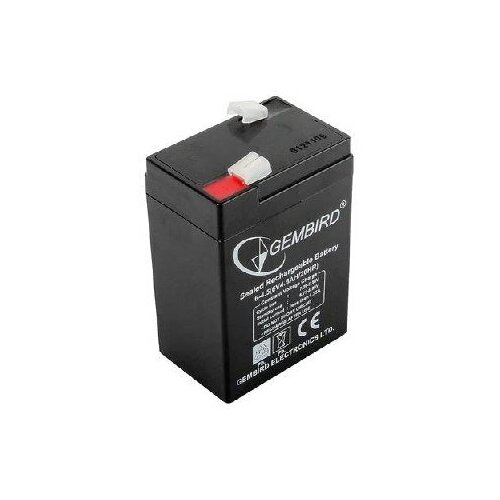 Аккумулятор для ИБП, Gembird, аккумуляторная батарея, 6В 4.5 мА·ч, черного цвета