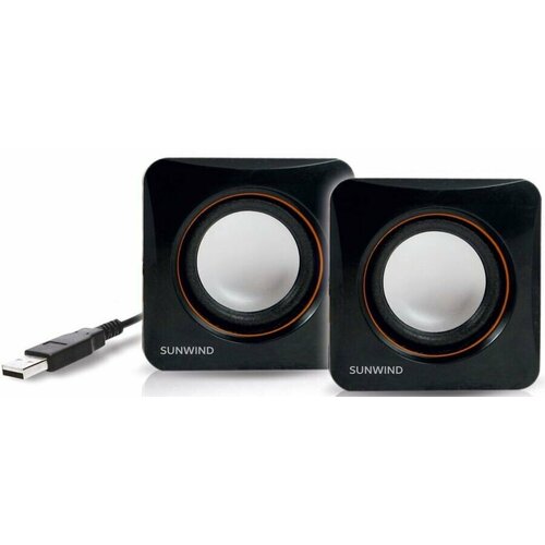 Компьютерная акустика SunWind SW-SP100 черный 100000₽