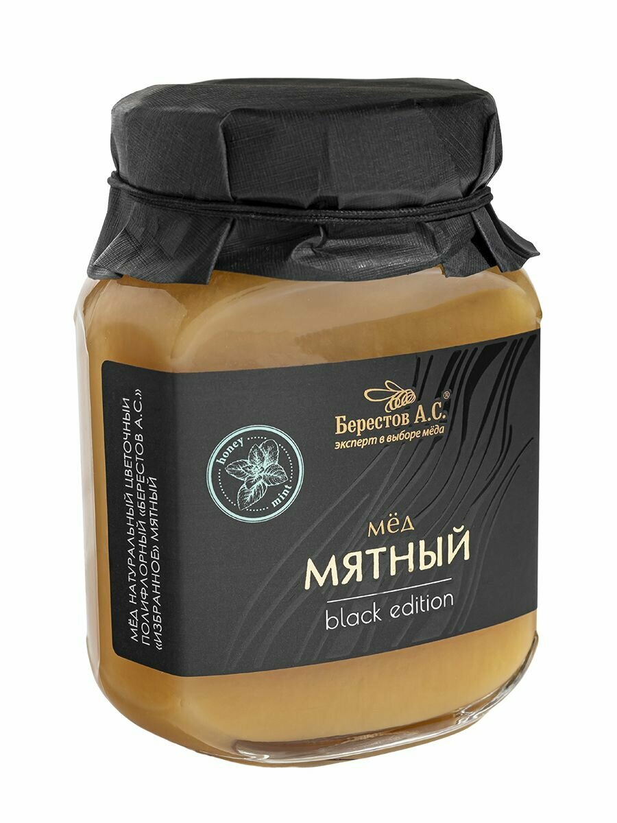 BLACK EDITION мед натуральный Мятный 500г Берестов А.С. vtl - фотография № 3