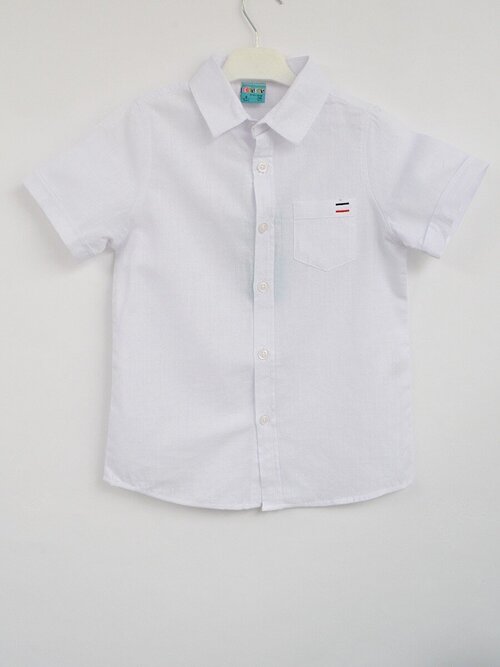 Рубашка CitCit, размер 140, белый