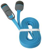 Кабель Defender USB - microUSB/Apple Lightning (USB10-03BP) 1 м черный