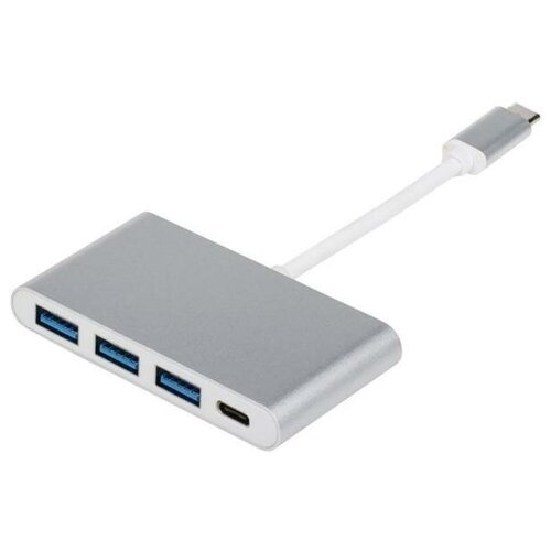 mcdodo hu 7750 5 в 1 концентратор usb c type c на usb 3 0x3 адаптер hmdi pd серый ce Адаптер USB Type C USB 3.0 0,10м Atcom AT2808 круглый серый